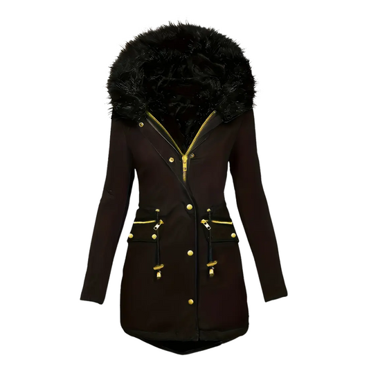 Dames Winter Parka Jas – Thermische Voering – Capuchon