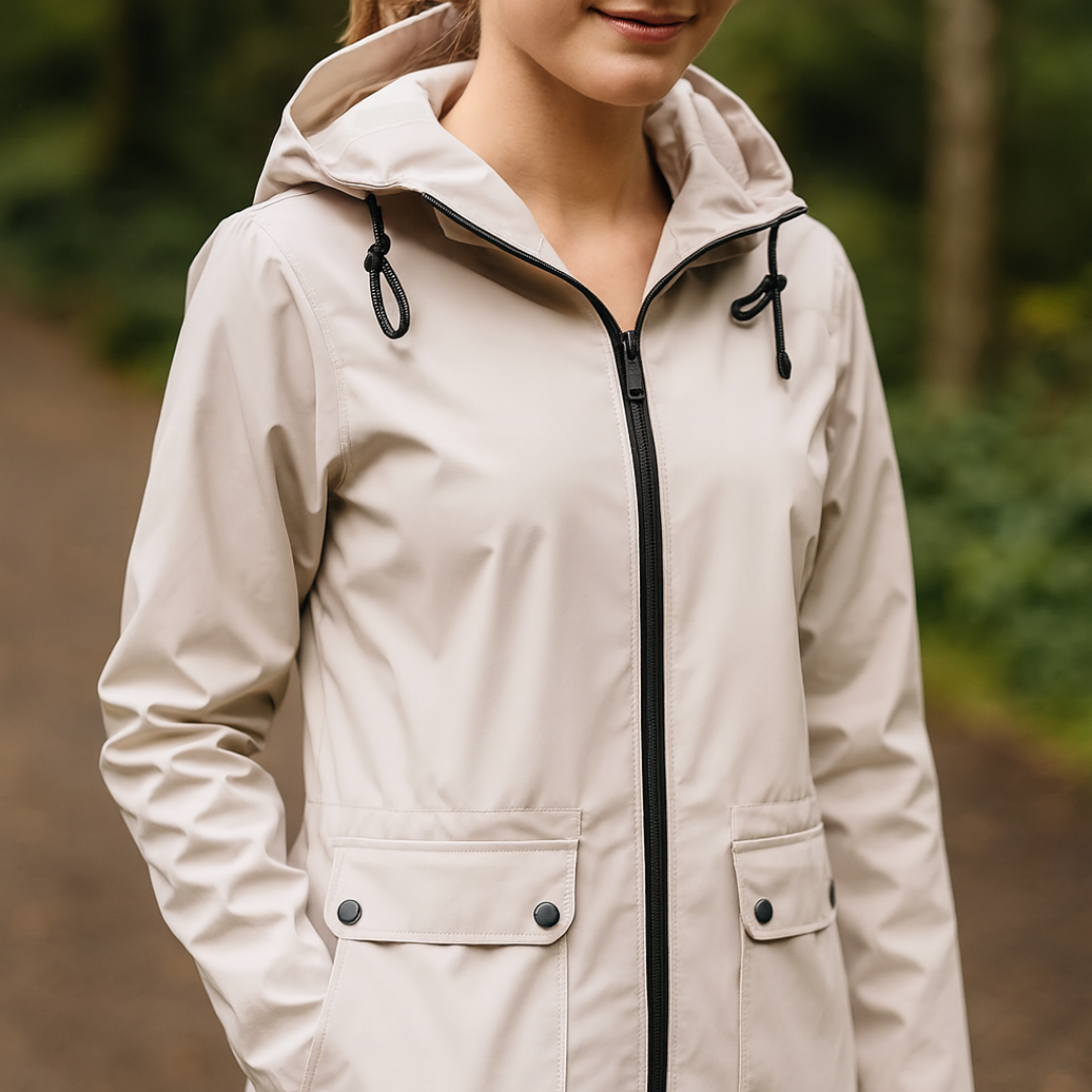 Korte Regenjas Dames - Overgangsjas met Capuchon - 6 Kleuren