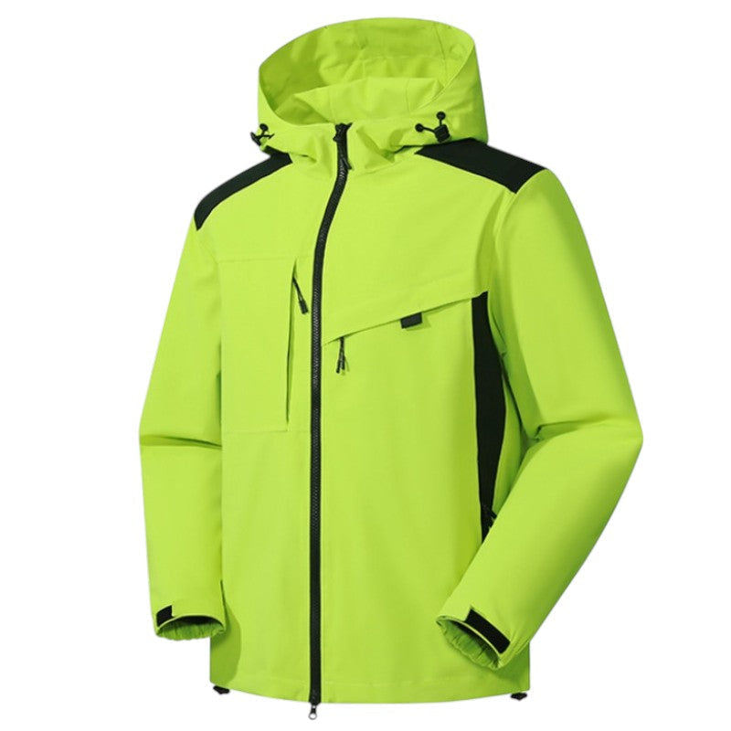Hardshell jas voor heren, waterdicht en comprimeerbaar
