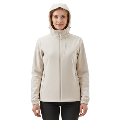 Sportieve softshell tussenjas dames met fleecevoering