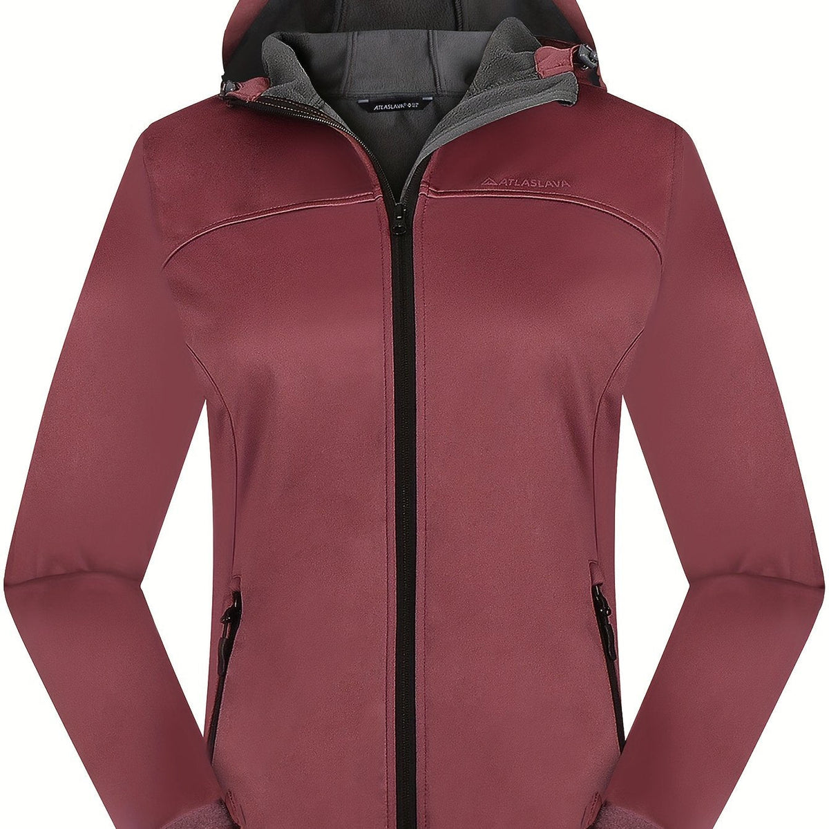Softshell jas dames met capuchon en fleece voering