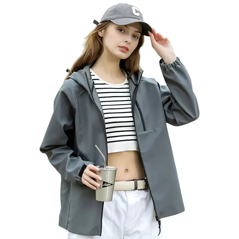 Softshell jas unisex met capuchon en meshvoering