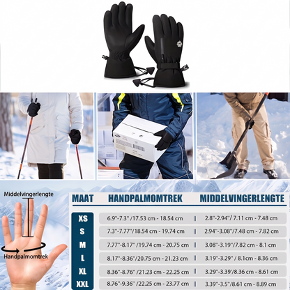 Skihandschoenen Waterdicht - Touchscreen - met Polsband