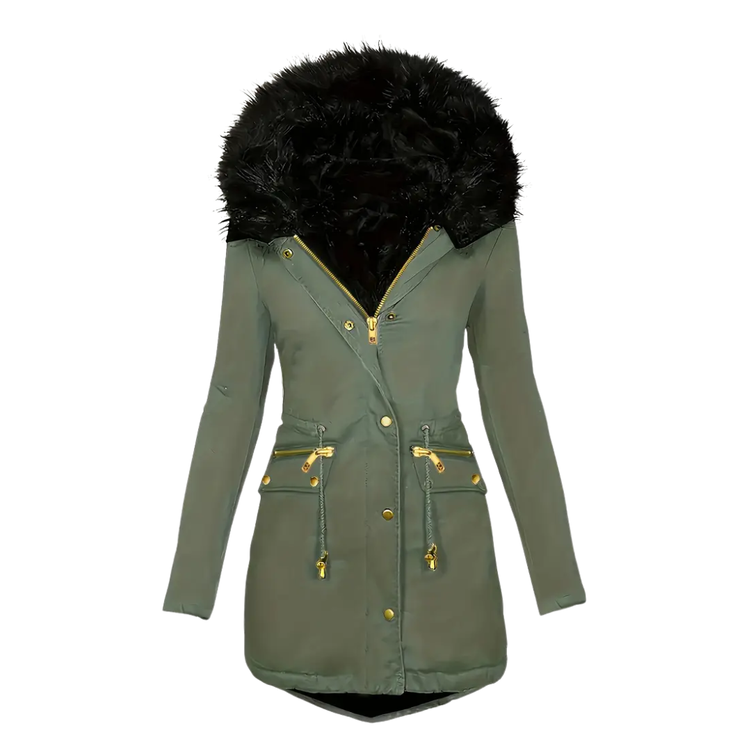 Dames Winter Parka Jas – Thermische Voering – Capuchon