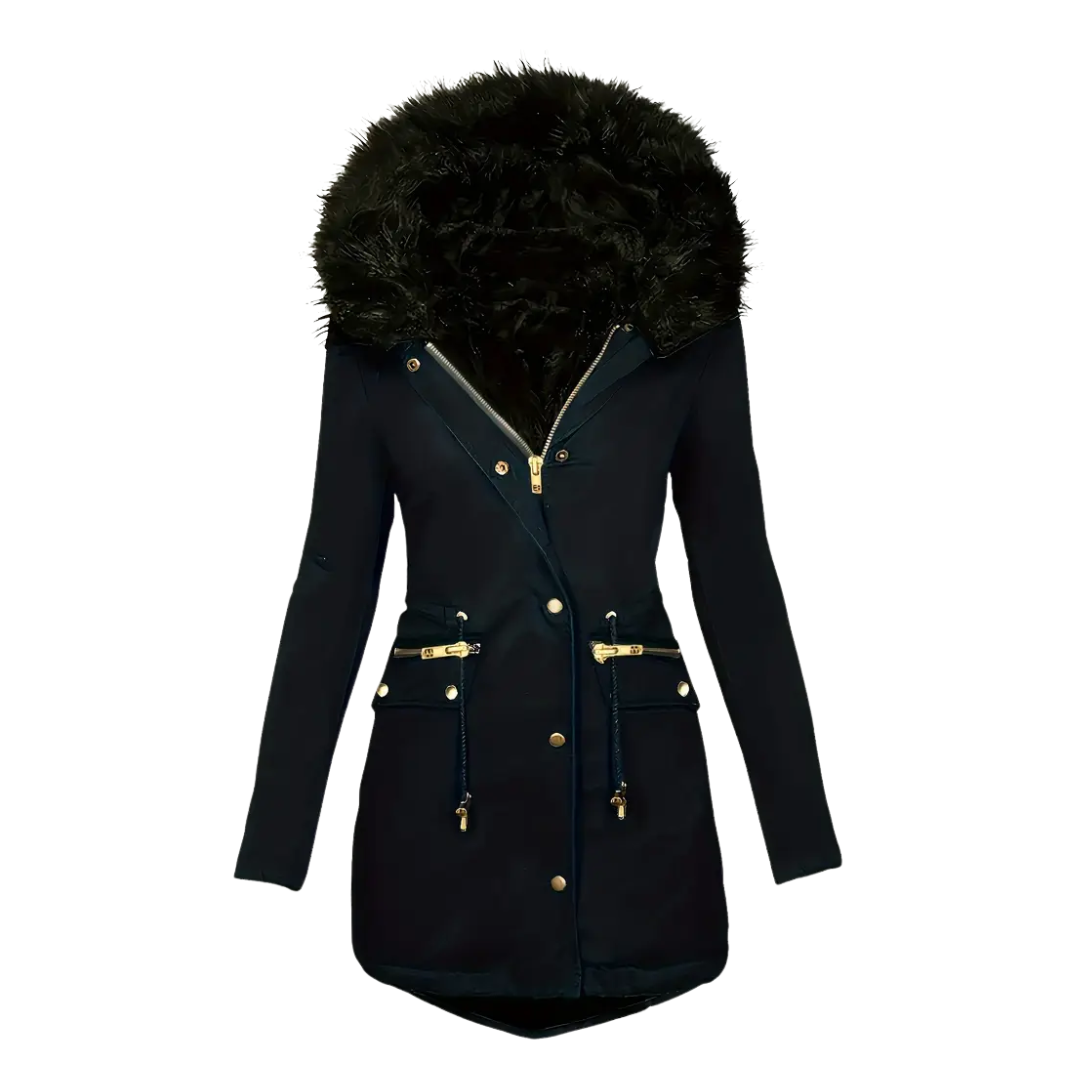 Dames Winter Parka Jas – Thermische Voering – Capuchon