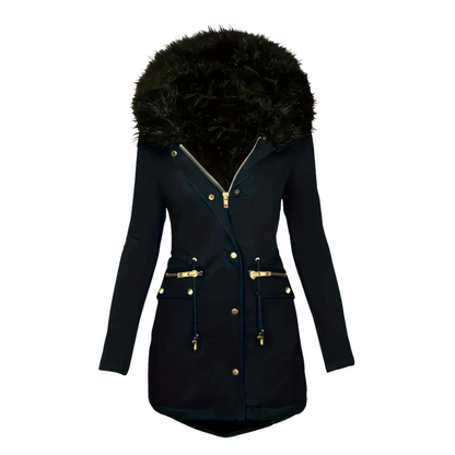 Dames Winter Parka Jas – Thermische Voering – Capuchon