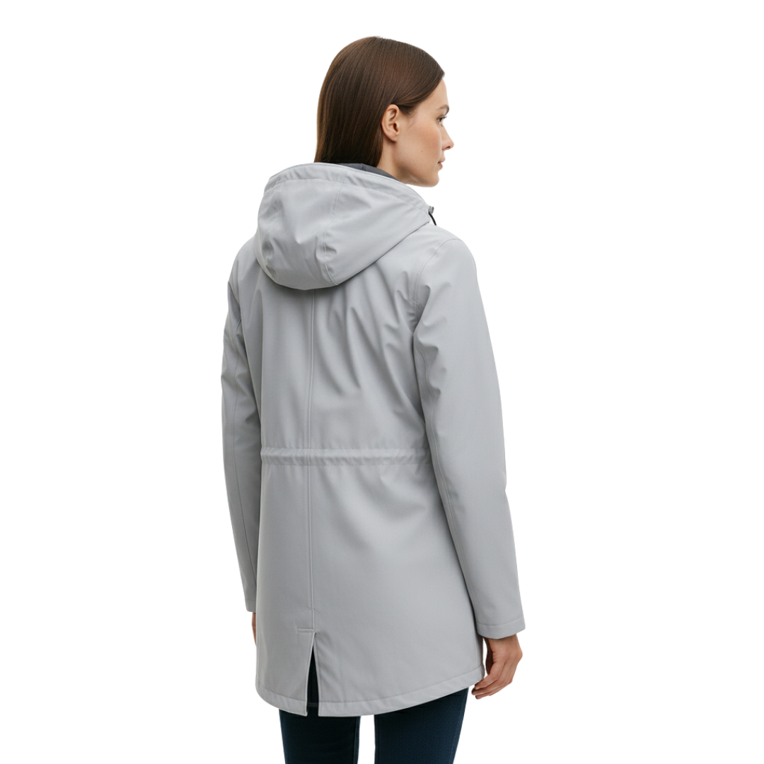 Lange Regenjas Dames Licht - Elegante Overgangsjas met Capuchon