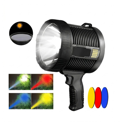 LED Schijnwerper 9000 Lumen - Solar USB 10000mAh Powerbank - Oplaadbaar