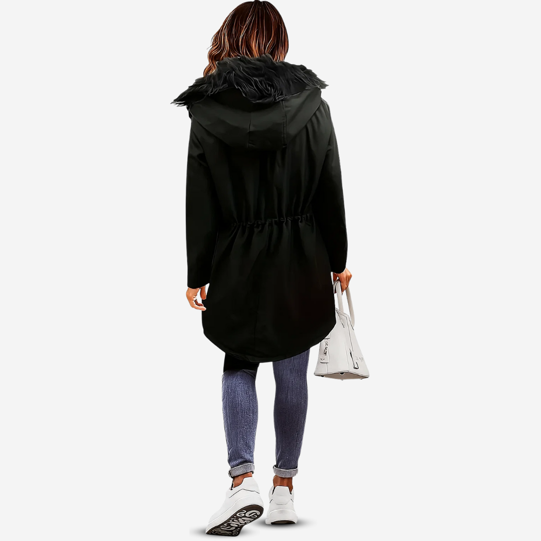 Dames Winter Parka Jas – Thermische Voering – Capuchon