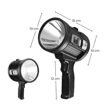 LED Schijnwerper 9000 Lumen - Solar USB 10000mAh Powerbank - Oplaadbaar