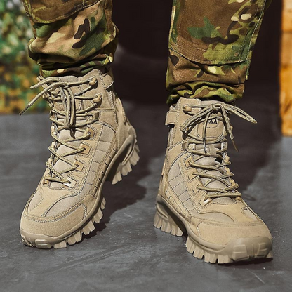 Legerkisten heren in tactical-look met zijrits