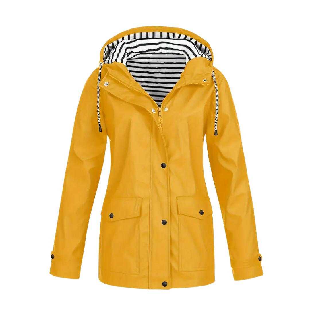 Dames Winddicht & Waterdicht Jack – Met Capuchon & Klepzakken – Herfst/Winter