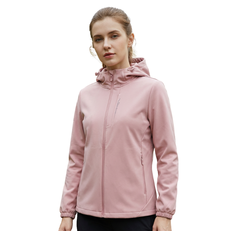 Sportieve softshell tussenjas dames met fleecevoering
