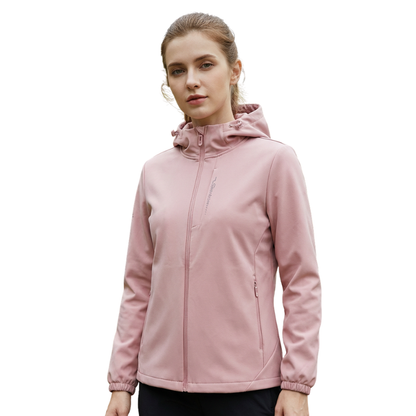 Sportieve softshell tussenjas dames met fleecevoering