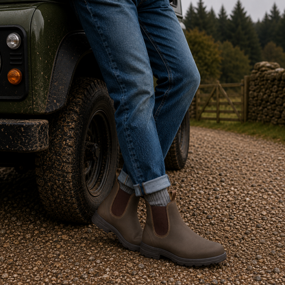 Chelsea boots heren met gedempt voetbed
