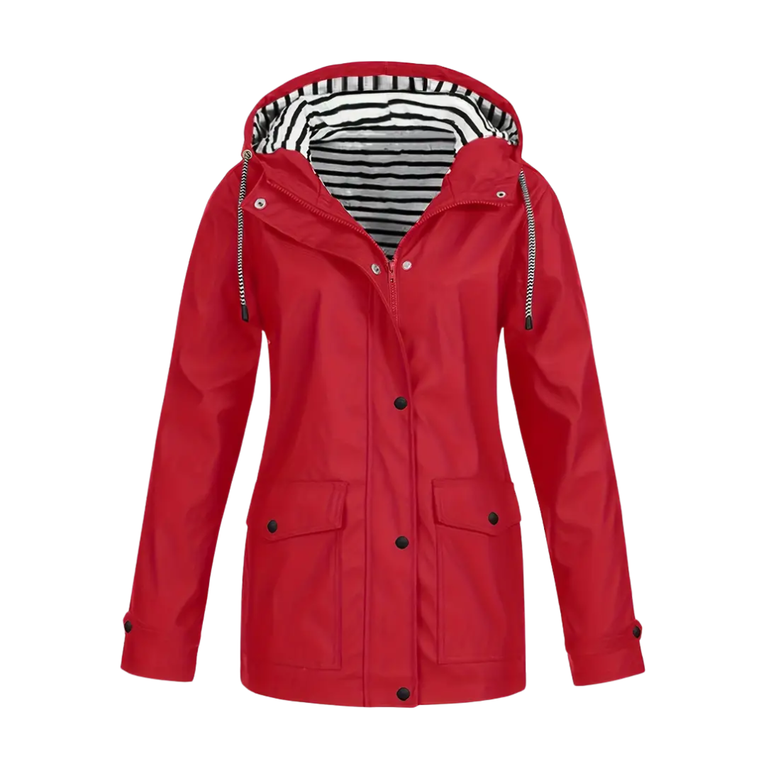 Dames Winddicht & Waterdicht Jack – Met Capuchon & Klepzakken – Herfst/Winter