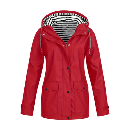 Dames Winddicht & Waterdicht Jack – Met Capuchon & Klepzakken – Herfst/Winter