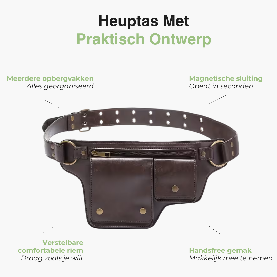 Dames Heuptas – Verstelbare Riem – Multi Vakken