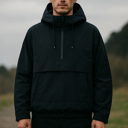 Anorak Regenjas - Capuchon met Koord - Waterafstotend
