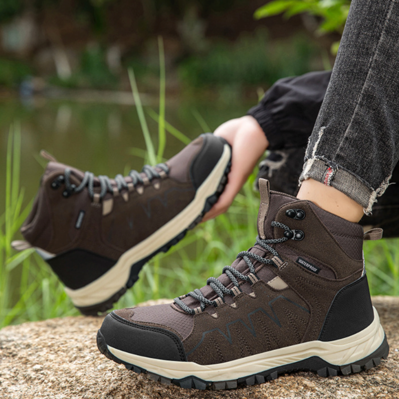 Wandelschoenen dames en heren enkelhoog waterafstotend