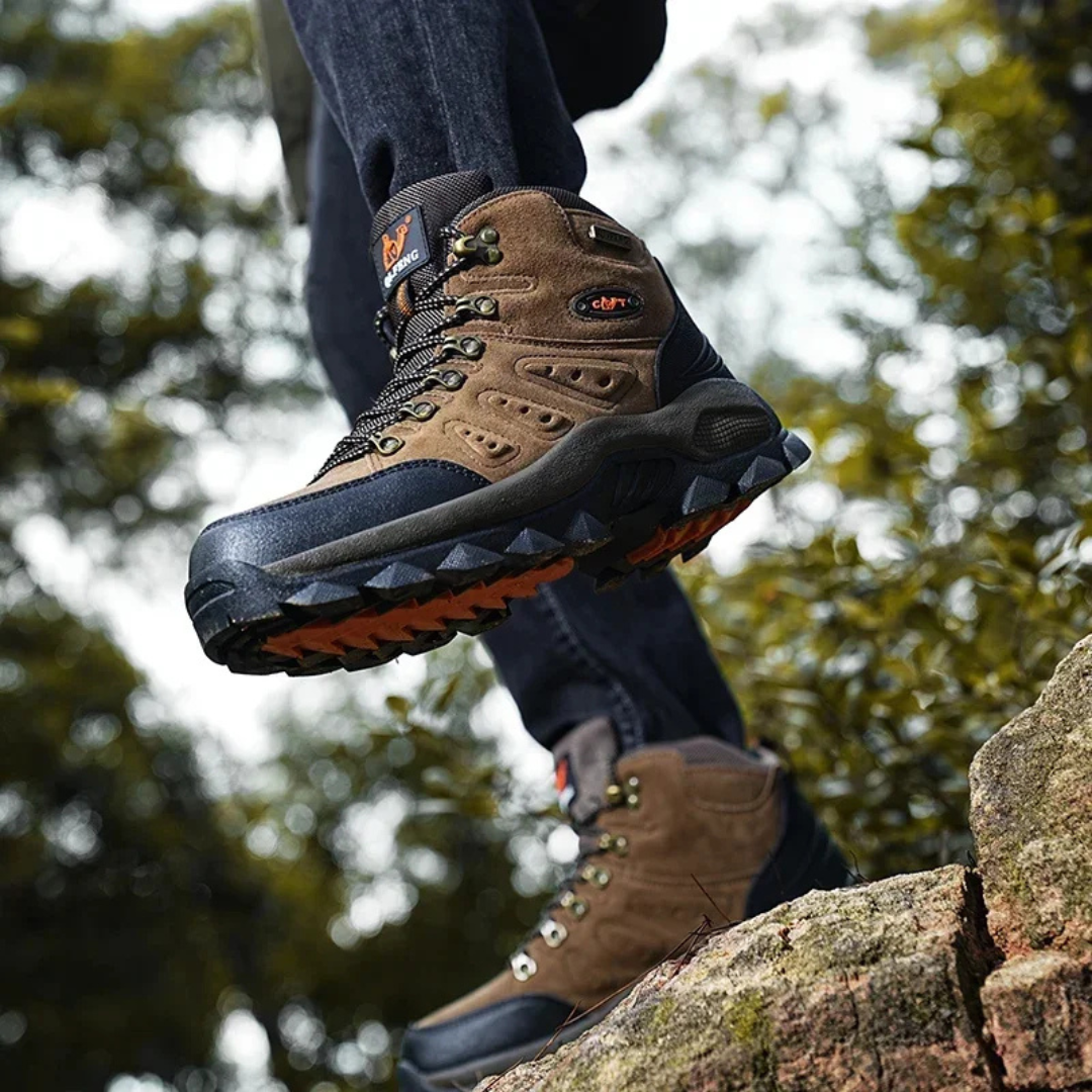 Wandelschoenen heren waterafstotend met orthopedische zool
