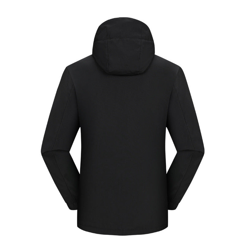 Stoere zomerjas heren met afneembare capuchon en fleecevoering
