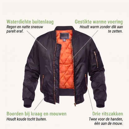 Bomberjack Heren - Waterdicht - Gevoerd - Drie Zakken