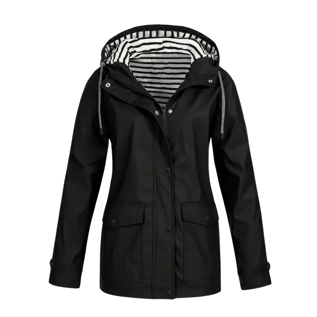 Dames Winddicht & Waterdicht Jack – Met Capuchon & Klepzakken – Herfst/Winter