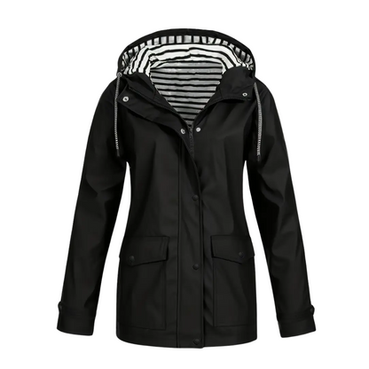 Dames Winddicht & Waterdicht Jack – Met Capuchon & Klepzakken – Herfst/Winter