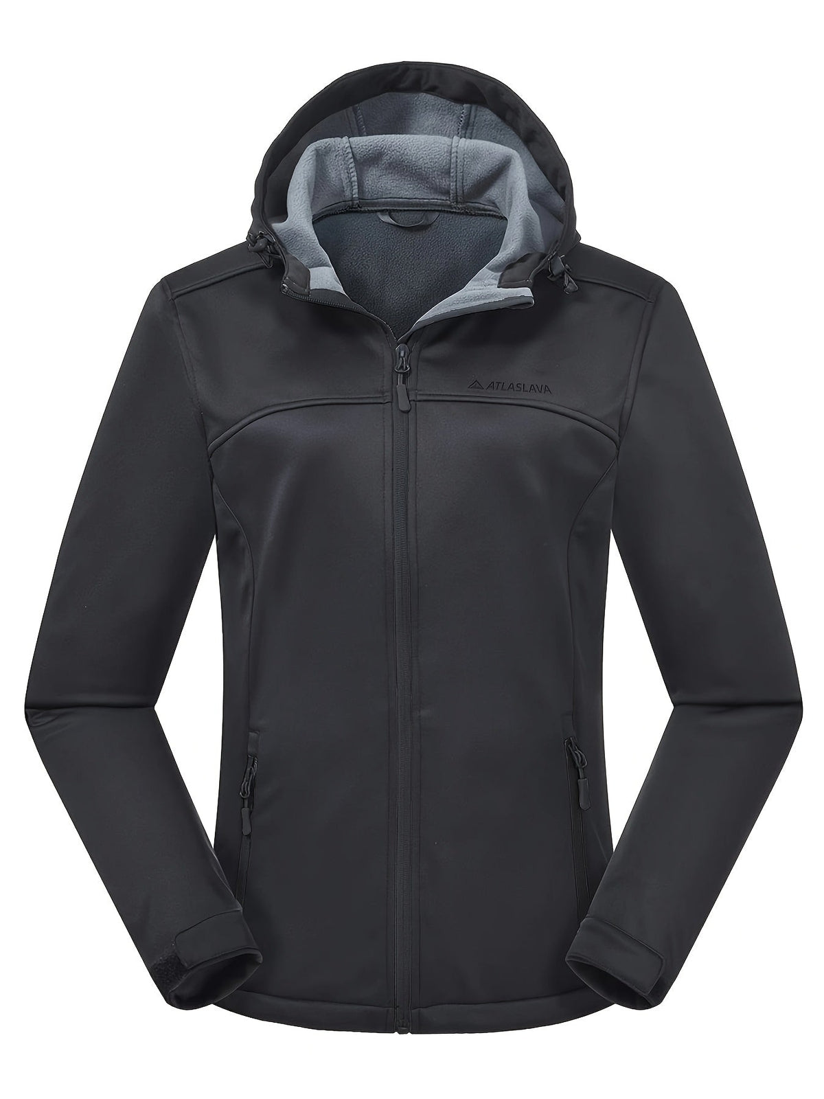 Softshell jas dames met capuchon en fleece voering