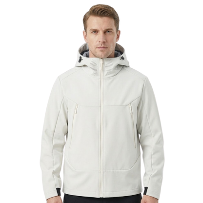 Softshell jas heren met fleece voering en ventilatiepanelen