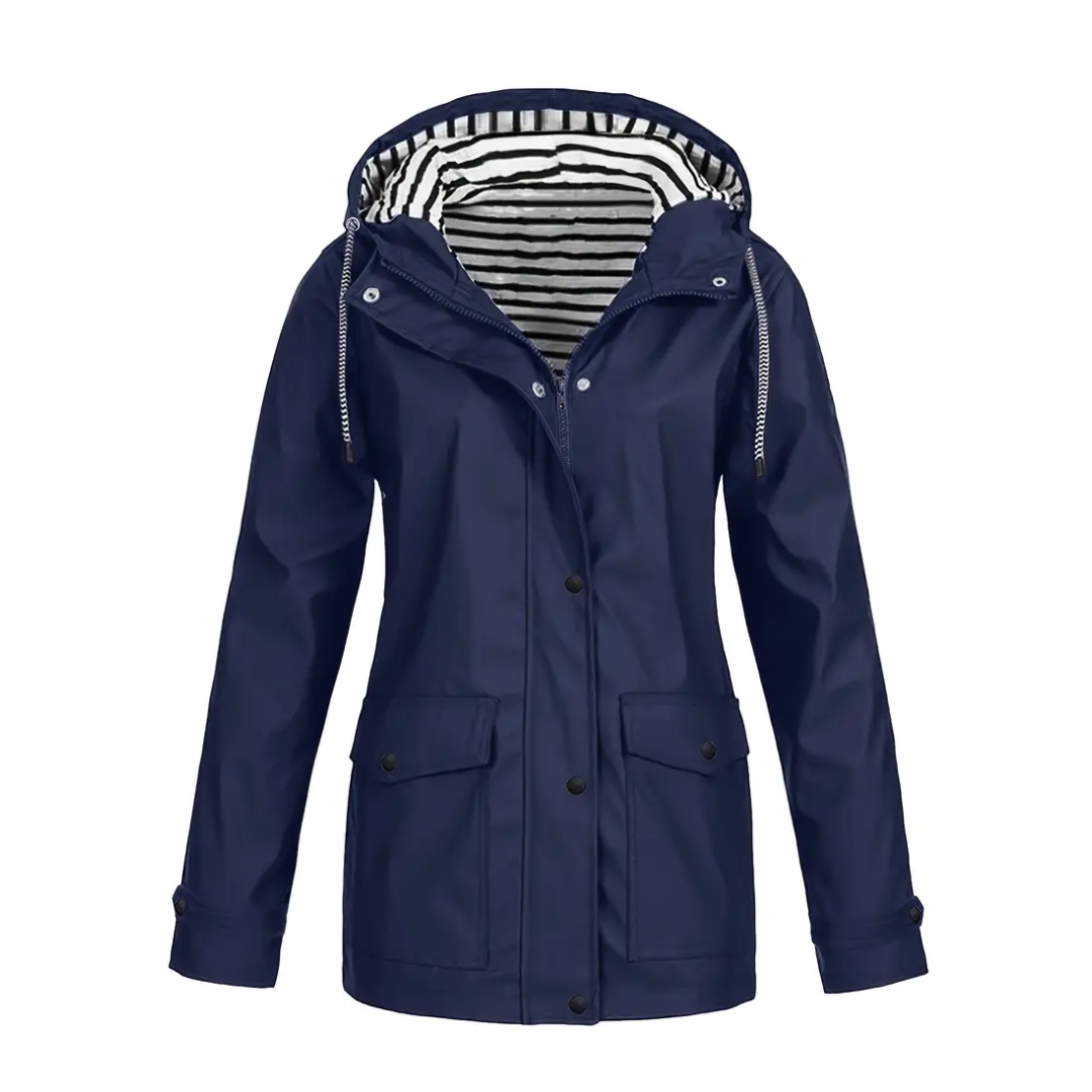 Dames Winddicht & Waterdicht Jack – Met Capuchon & Klepzakken – Herfst/Winter