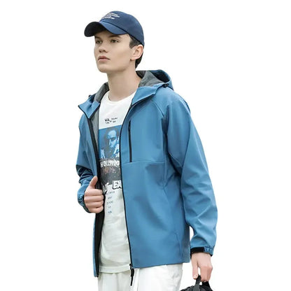 Softshell jas unisex met capuchon en meshvoering