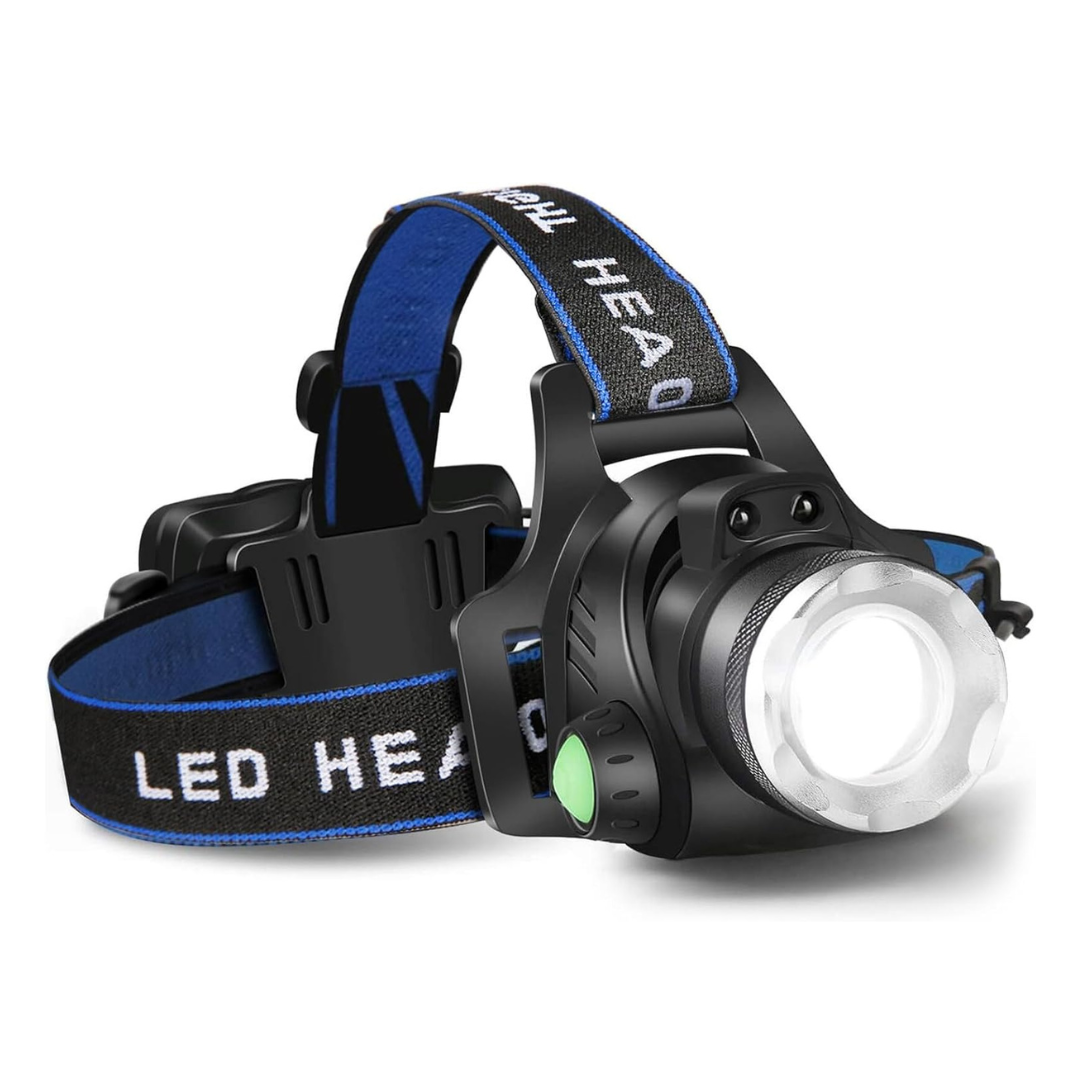 Hoofdlamp LED 1000 Lumen - Zoom & 90° Kantelbaar - Oplaadbaar