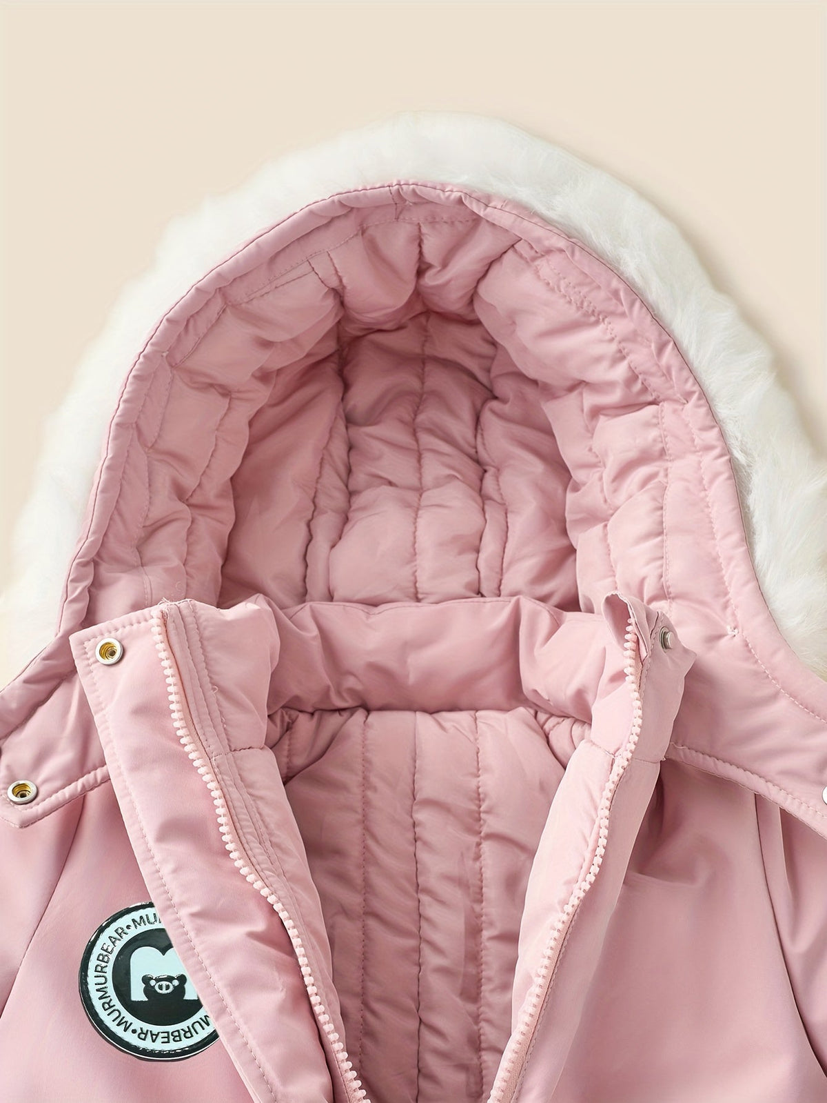 Skipak Meisje - Gevoerde Overall met Capuchon - Roze