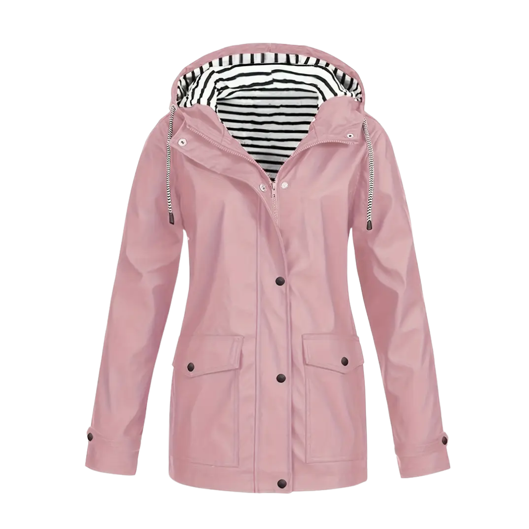 Dames Winddicht & Waterdicht Jack – Met Capuchon & Klepzakken – Herfst/Winter