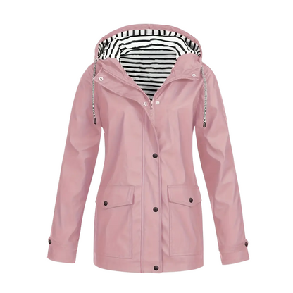 Dames Winddicht & Waterdicht Jack – Met Capuchon & Klepzakken – Herfst/Winter