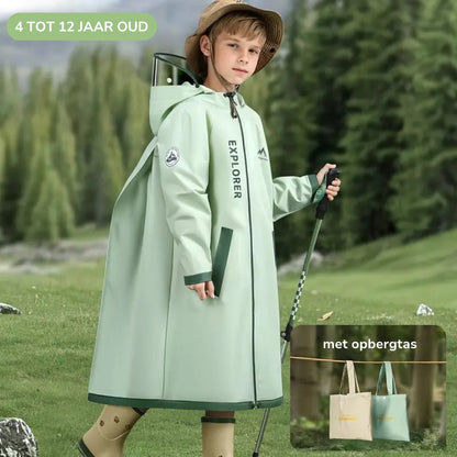 Kinder Regenjas – Waterdicht – Met Capuchon – Outdoor Jas