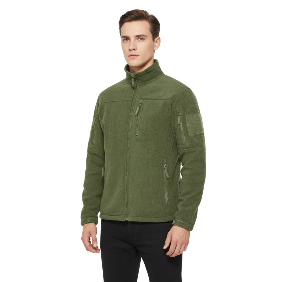 Fleecejack Heren - Winddicht - Tactische Outdoorjas met Rits