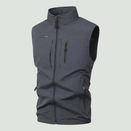Heren Outdoor Vest met Meerdere Zakken – Sneldrogend – Lichtgewicht
