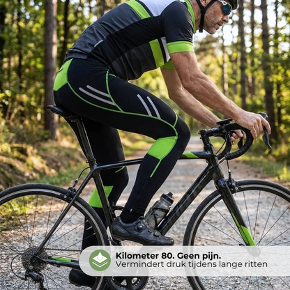 Lange Heren Fietsbroek - Met Zeem - Gelpads
