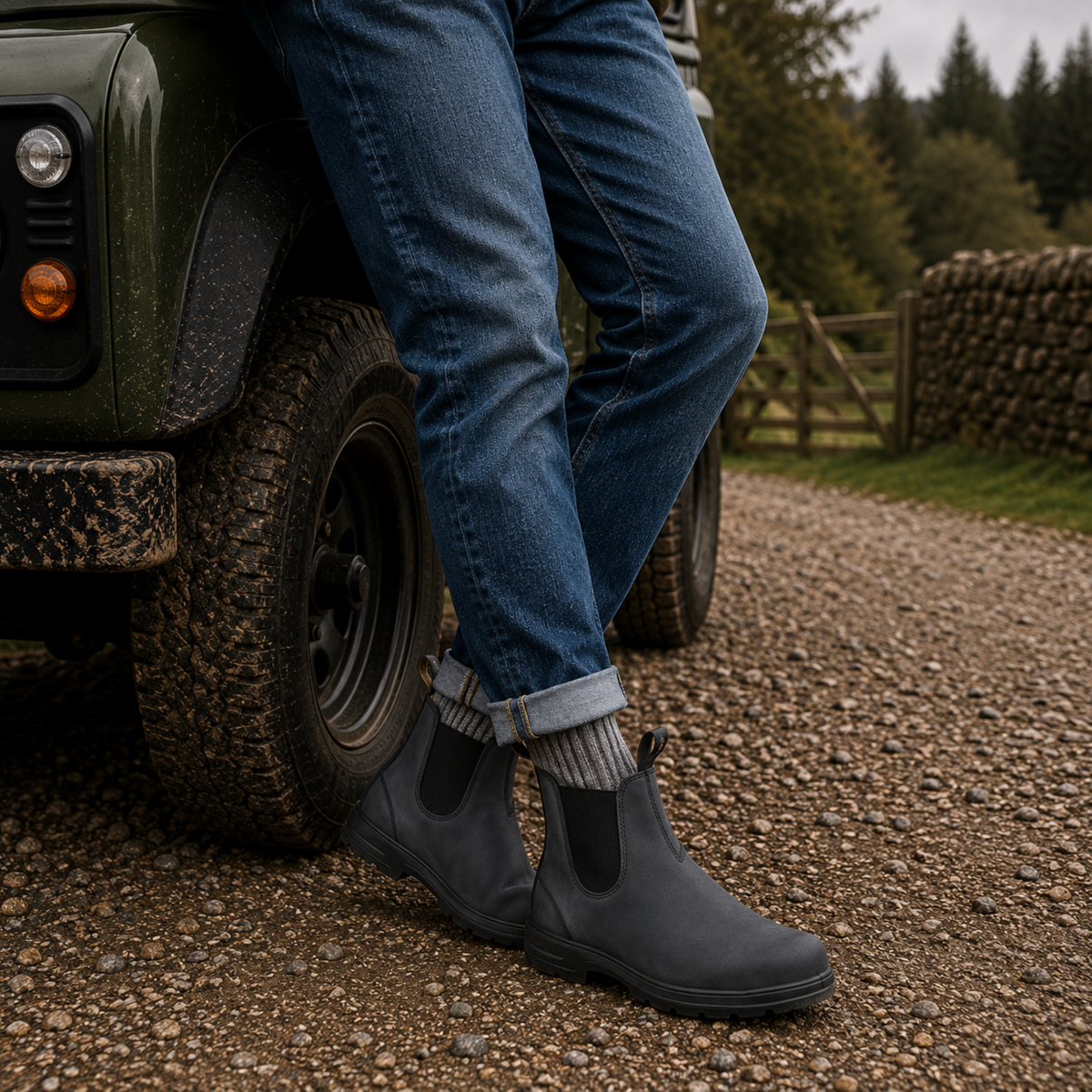 Chelsea boots heren met gedempt voetbed