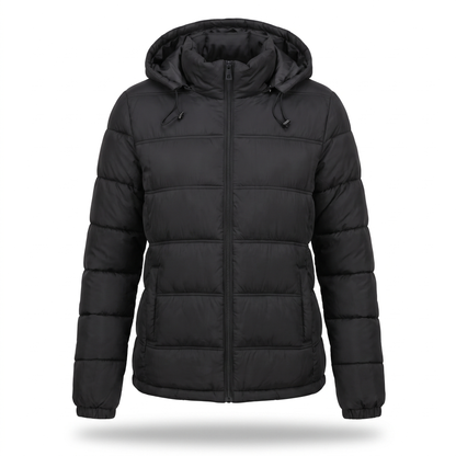 Korte winterjas dames met capuchon