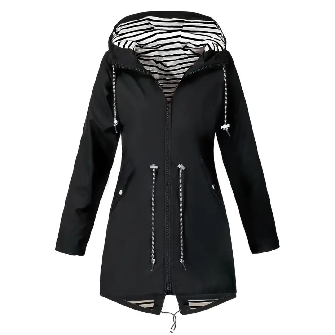 Lange Regenjas Dames - Overgangsjas met Capuchon - tot 5XL