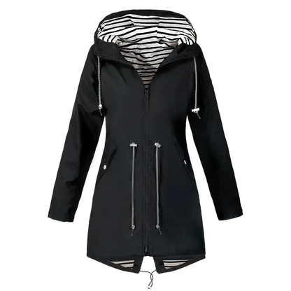 Lange Regenjas Dames - Overgangsjas met Capuchon - tot 5XL