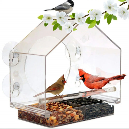 OutdoorHaven - Vogelhuisje voor op je raam