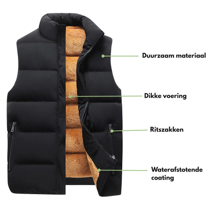 Heren Thermo Bodywarmer – Gevoerd – Outdoor Herfst/Winter