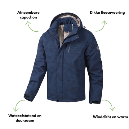 Gevoerd Heren Outdoor Jack – Winddicht & Warm – Winter