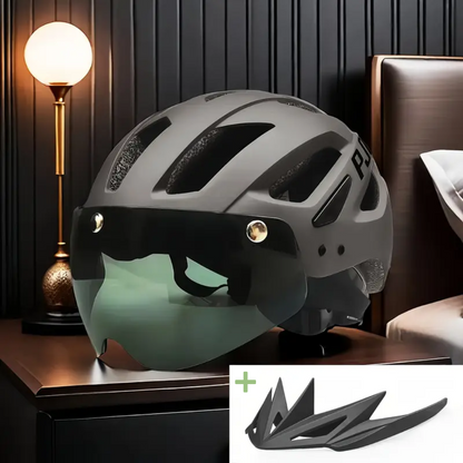 Fietshelm 4-in-1 – Verwisselbare Vizier & Bril – Veiligheid