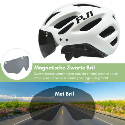 Fietshelm 4-in-1 – Verwisselbare Vizier & Bril – Veiligheid